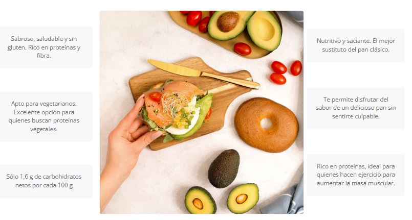 Baguels keto sin gluten, 150 gr. 2ud. Be Keto