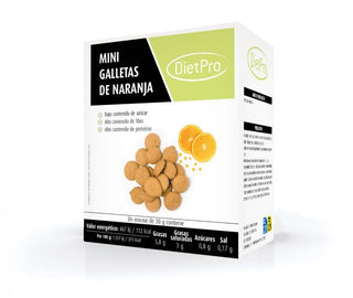 Mini Galletas Keto Sabor Naranja. 120 gr (4x30 gr). DietPro