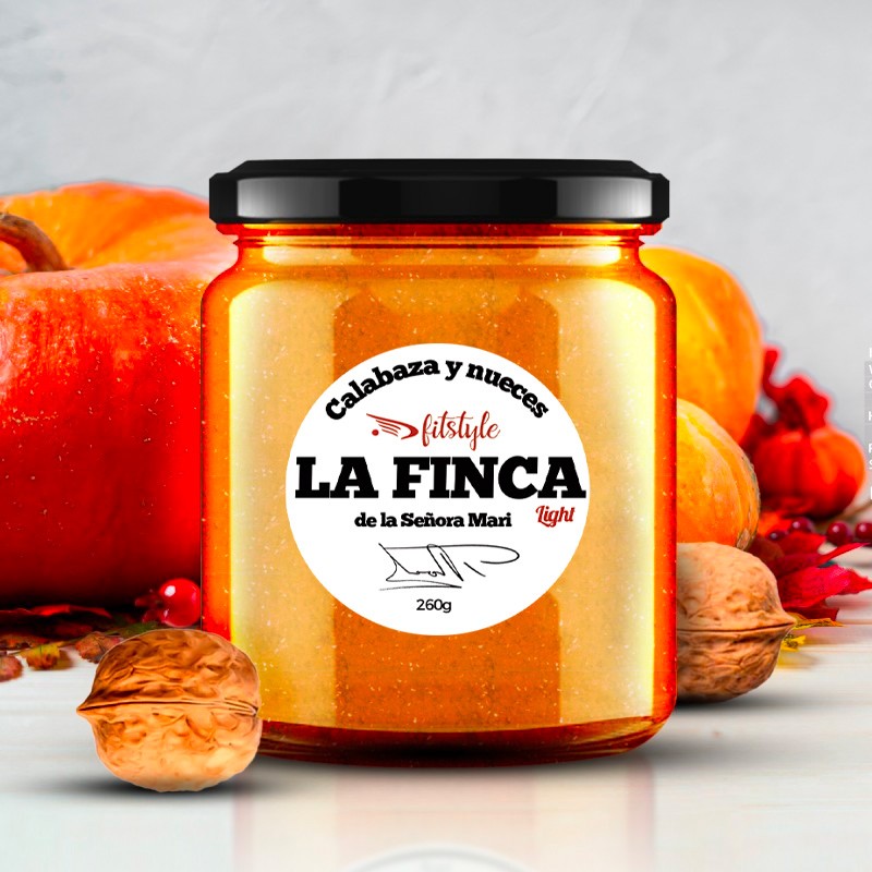 Mermelada Light de Calabaza, nueces y jengibre 260g