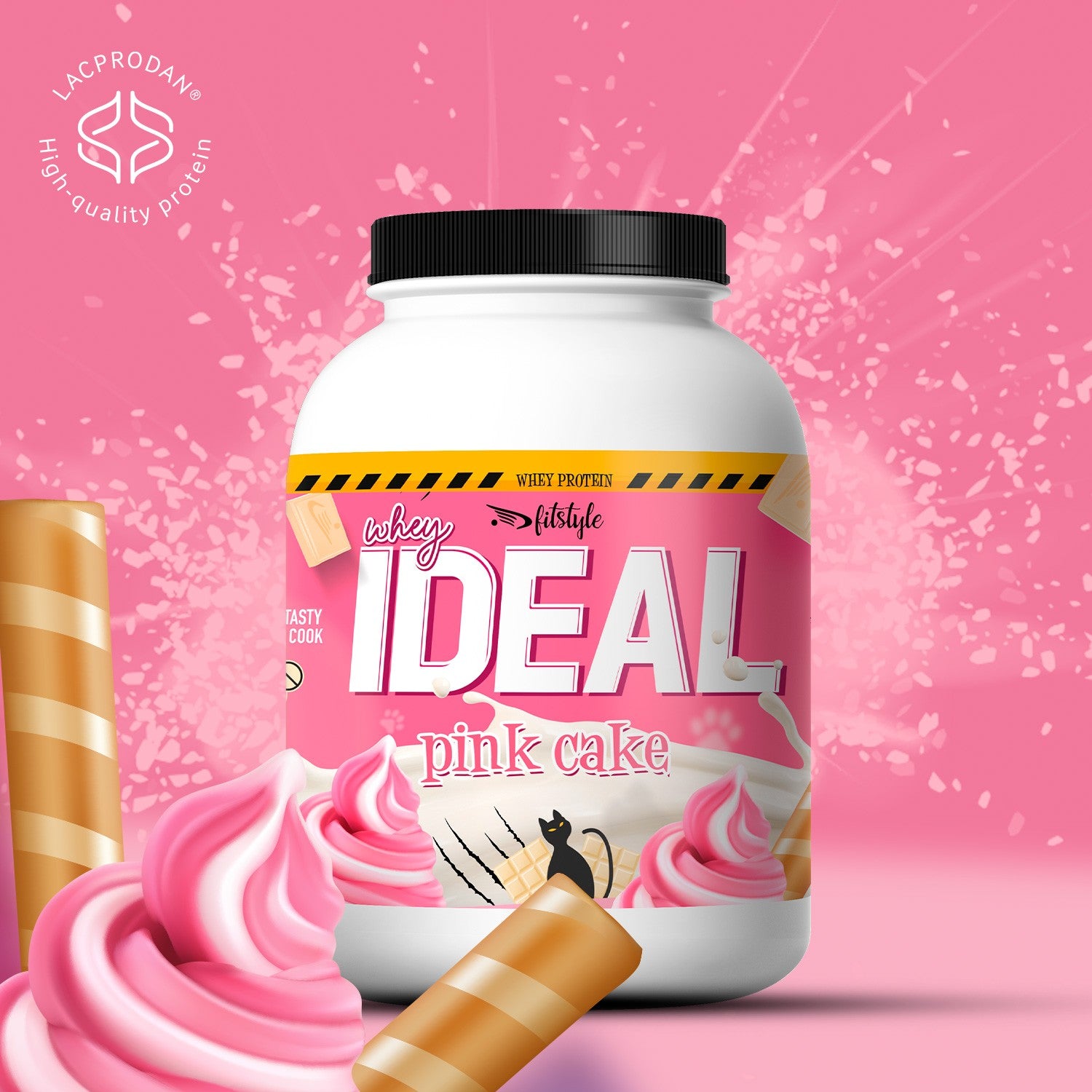 Ideal Whey Pink Cake 500g