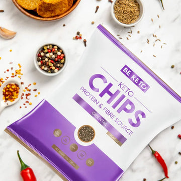 Chips Keto – Sabor Picante Oriental – 30 gr. Be Keto