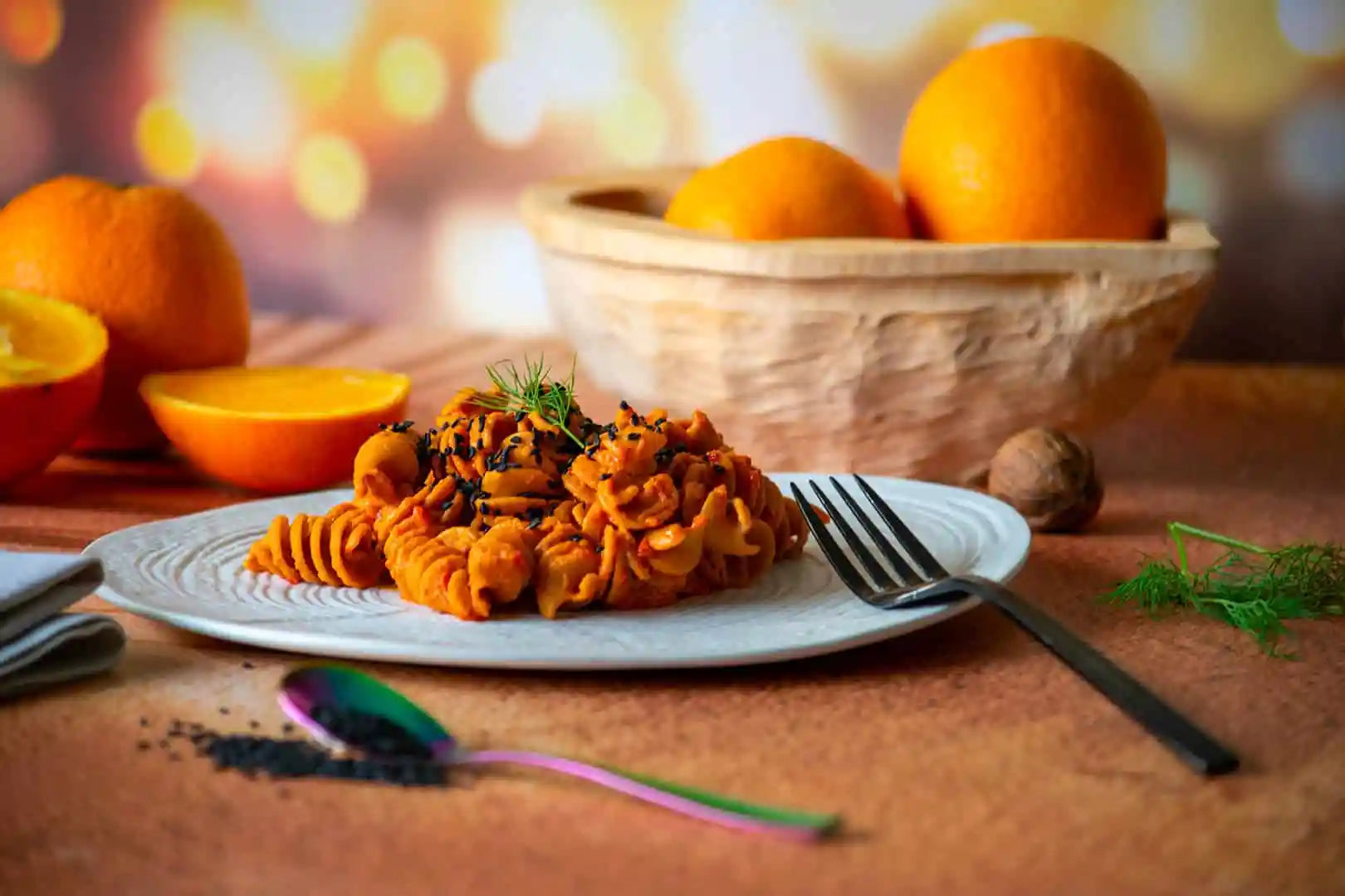 Keto fusilli, traditional Italian flavor, high in protein, and only 2.5 carbs per 100g. Line 6