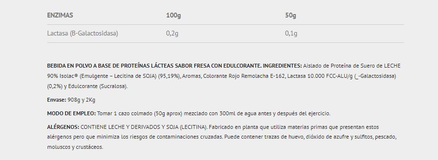 MONODOSIS PROTEINA ISOLAT 2.0 30G. SABOR FRESA, Scientiffic Nutrition
