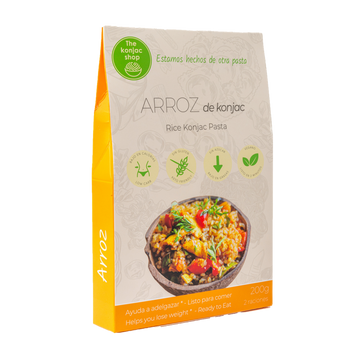 Arroz de konjac shirataki de The Konjac Shop, 200 g, keto y sin gluten
