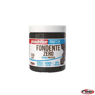 Crema proteica de chocolate negro Zero · 0g azúcares · 25% proteína · 350g · Pronutrition