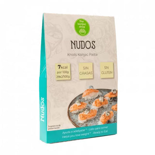 Fideos de konjac en nudos de The Konjac Shop, 200 g, shirataki keto sin gluten