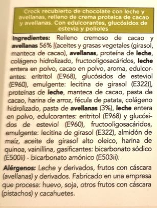 Caixa de 6 potes cetogénicos estilo Kinder Bueno. Recheados com pasta proteica de chocolate/avelã e cobertos com chocolate de leite cetogénico. Delícias Low Carb