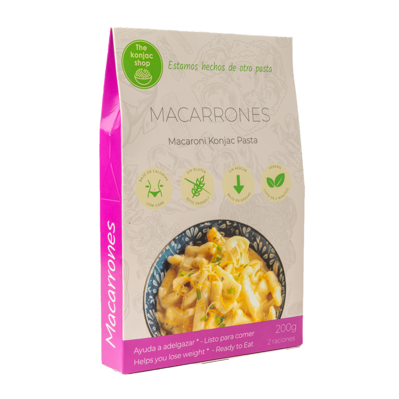 Konjac Shirataki Macaroni. 200 g. The Konjac Shop