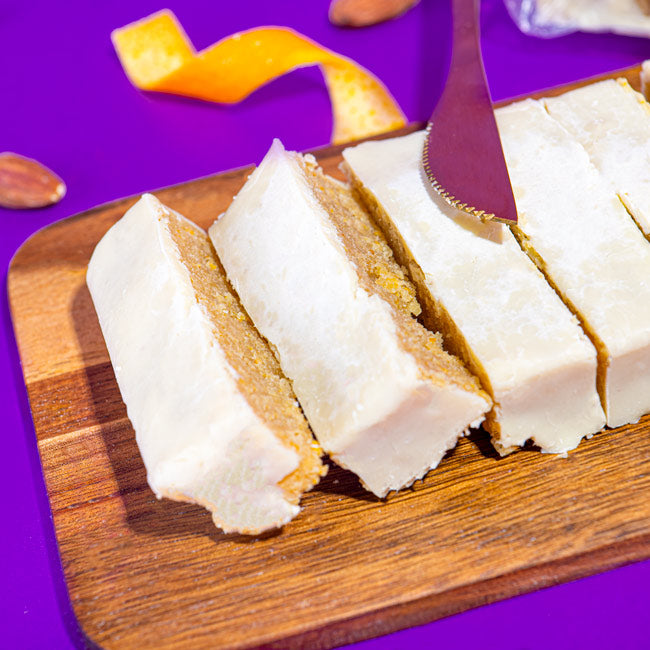 Turrón de chocolate blanco y naranja, 300 gr