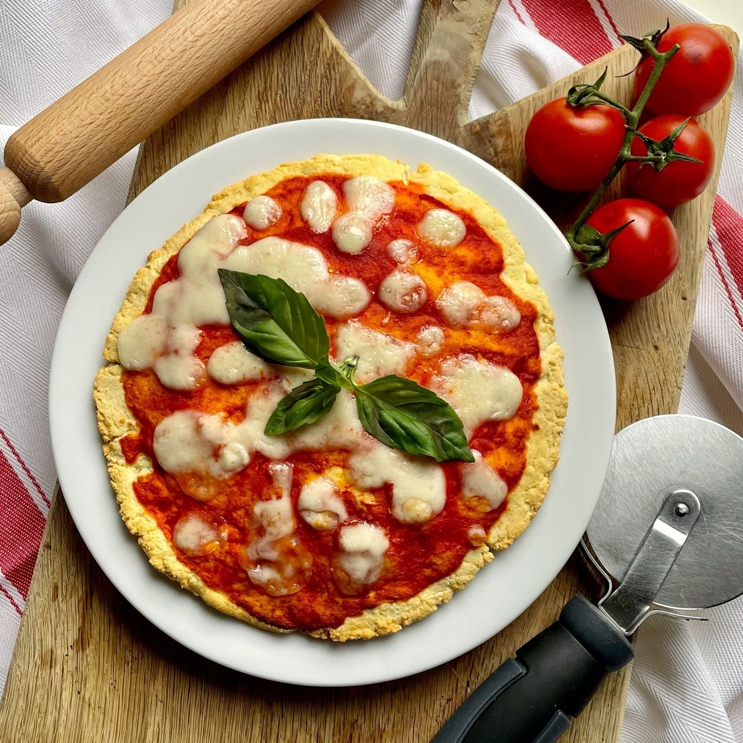 Mezcla lista para preparar pizza con cero carbohidratos