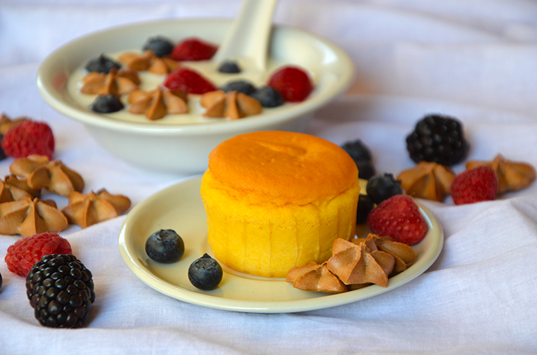 Muffin de vainilla 0 carbos, sin gluten y sin lactosa, Nuvola Zero