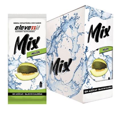 1 CAJA de 24 sobres MELÓN sin azúcar. Bebida instantánea, endulzante y saborizante