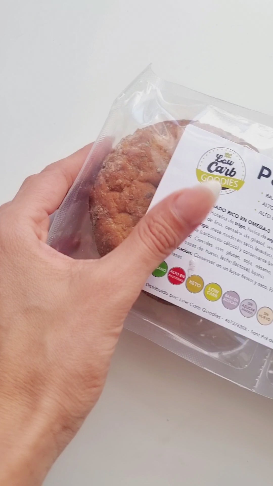 Load video: Protein Burger Buns, Keto. 4 Count. Low-Carb Goodies