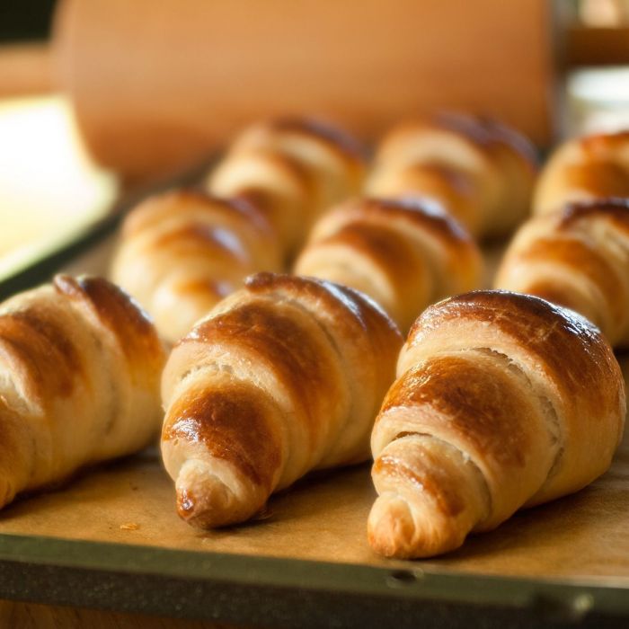 Croissant proteico e cetogénico, 2 g de hidratos de carbono líquidos. Delícias com baixo teor de hidratos de carbono