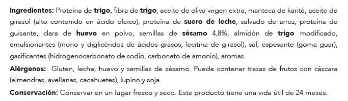 Torrada crocante de sésamo. 45 g. Cetogénica e rica em proteína. Ideal para mergulhar. Delícias com baixo teor de hidratos de carbono.