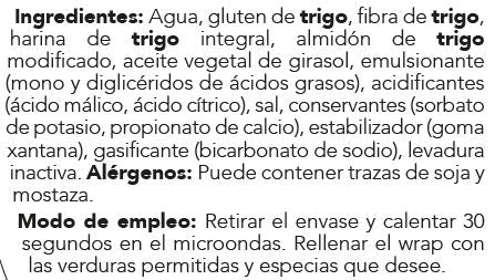 Wraps cetogénicos, ricos em proteína. 4 g de hidratos de carbono/cada. Embalagem com 6 wraps. Delícias com baixo teor de hidratos de carbono.