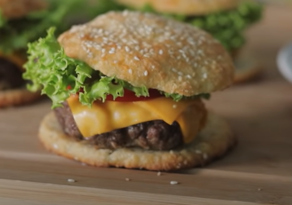 pan de hamburguesas keto