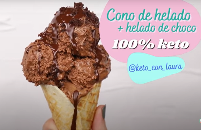 receta helado de chocolate keto