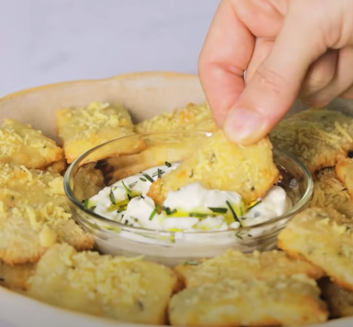 receta crackers de queso keto