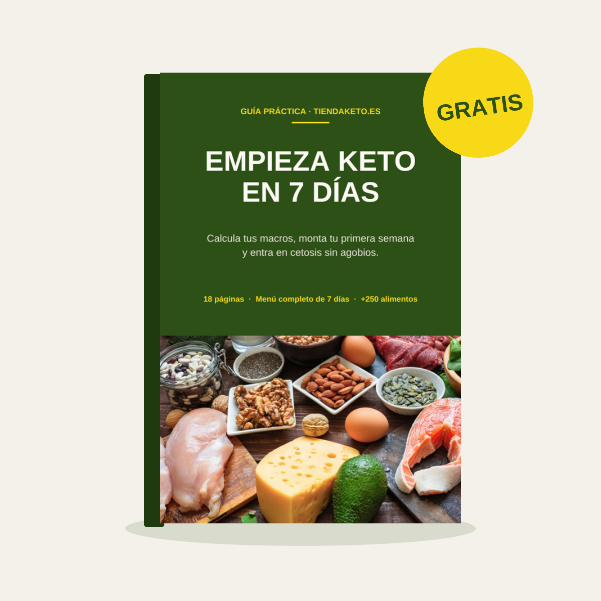 Libro Empieza keto en 7 días, la guía de inicio keto gratuita de TiendaKeto.es