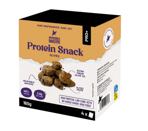 Azeitonas Protein Snacks. 160g. Impossible Bakers