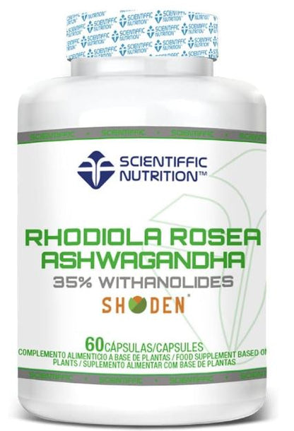 Rhodiola Rosea + Ashwagandha,60 cápsulas de Scientiffic Nutrition