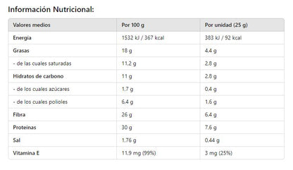 Galletas de Naranja y Chocolate Keto. 5 ud de 25g. Diet Pro