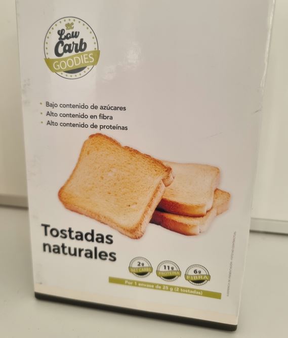 Tostadas Keto de Low Carb Goodies. (150 gr,  12 tostadas)
