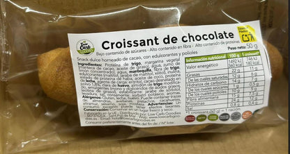 Croissant Keto Relleno de Chocolate. 50gr. Sólo 2 carbos netos. Low Carb Goodies