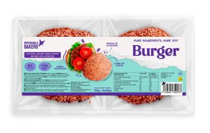 Pan de burger sin gluten. 170g. Impossible Bakers