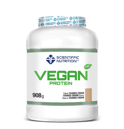 Proteína VEGANA con stevia y enzimas digestivas. Sabor COOKIES CREAM . 908gr. (copia)