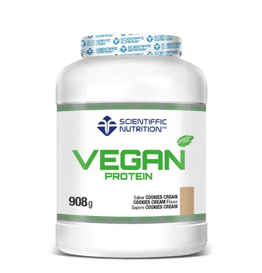 Proteína VEGANA con stevia y enzimas digestivas. Sabor COOKIES CREAM . 908gr. (copia)