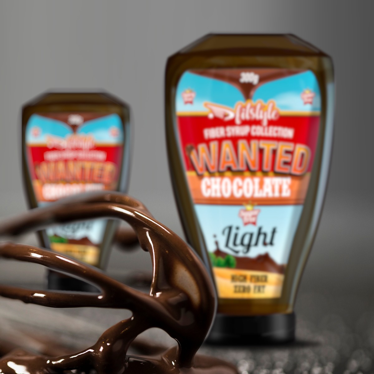 Wanted Sirope Chocolate Light 320g. kETO