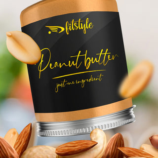 Crema de cacahuete keto Upside Down · 2,4g netos · 300g · Fitstyle
