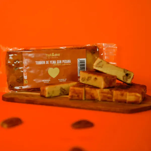 Turrón KETO de Yema con Pecanas 250g. Nut&Me