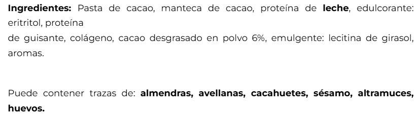 Huevo proteico de chocolate con leche keto. 150g. Impossible Bakers.