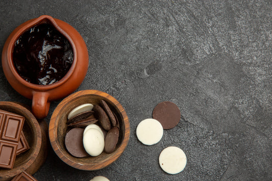 Monedas de chocolate negro Keto. Sin gluten. Sin lactosa.