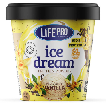 Helado Keto de Vainilla. Listo para preparar. 90G. Life Pro