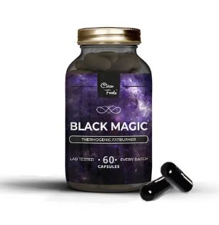 Black Magic Fat Burner, potente quemador de grasas. Clean foods