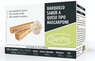 Barquillo sabor mascarpone. 5 ud. Diet Pro