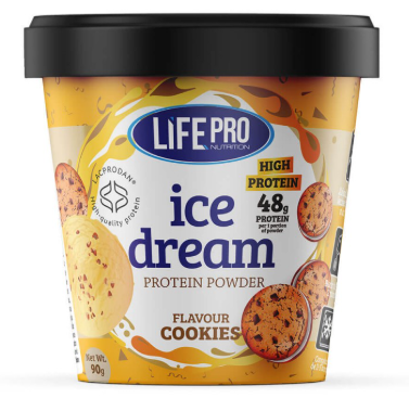 Helado Keto de Cookies. Listo para preparar. 90G. Life Pro