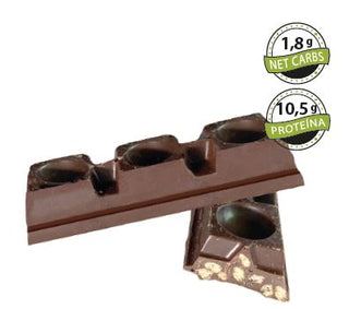 Barrita keto de chocolate con leche estilo ketoblerone, Low Carb Goodies