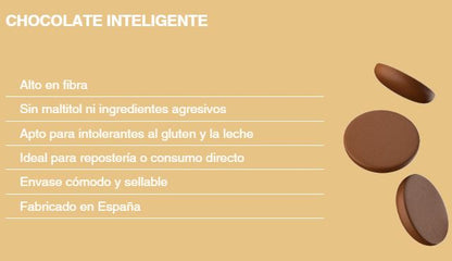 Monedas de chocolate negro Keto. Sin gluten. Sin lactosa.