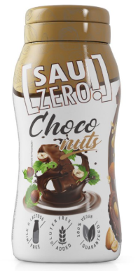 Salsa Chocolate con avellanas Sauzero Zero Calorías 310 ml. Life Pro.