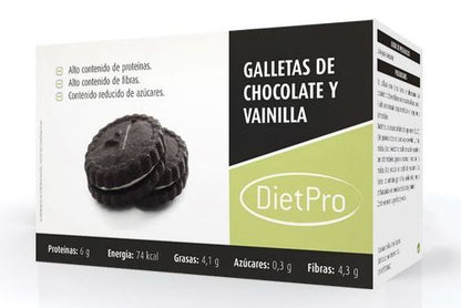 Galletitas de Vainilla y Chocolate, 6 ud.  100 gr. Diet Pro