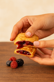 Galleta de mantequilla keto rellena de crema de frutos del bosque. 50 gr. Pronutrition