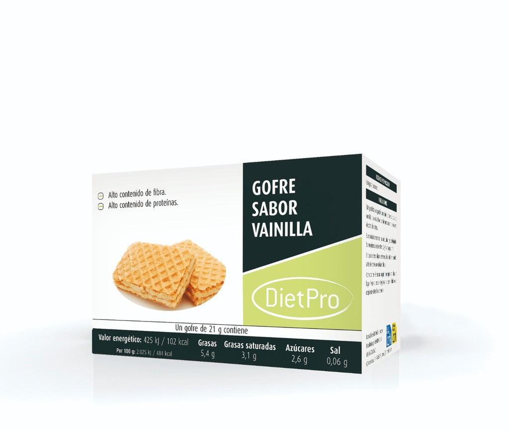 Gofre keto sabor vainilla (8 uds).