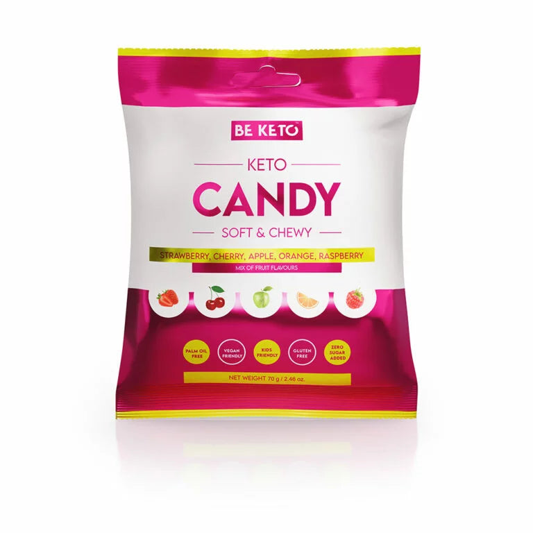 Caramelos keto. Sabores fruta variada. 70gr. Be keto