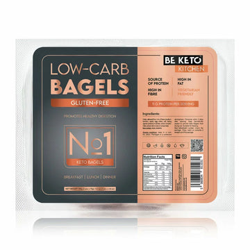 Bagels keto sin gluten · 1,2g netos · 2 ud · 150g · Be Keto