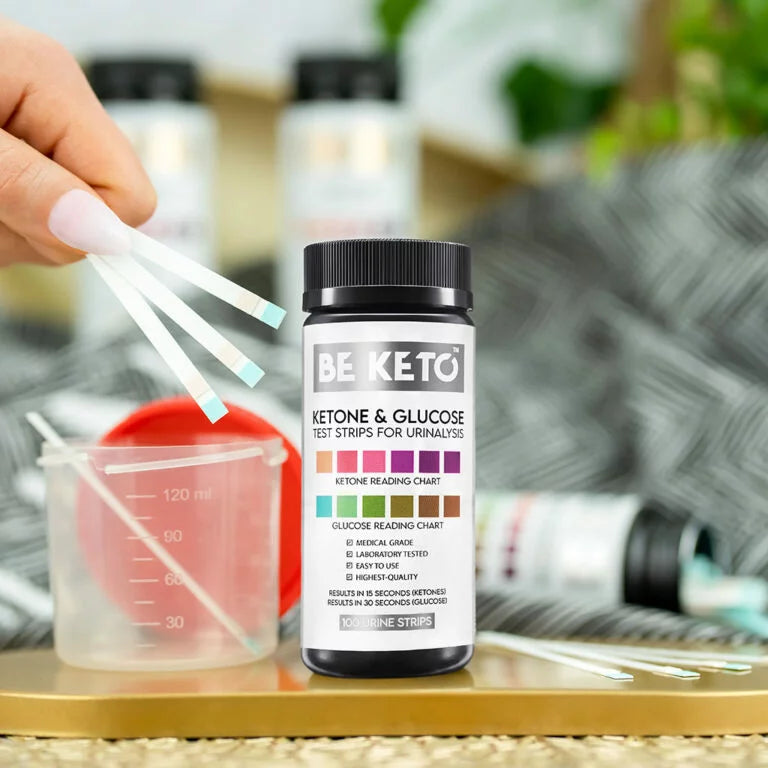 Tiras medidoras de Glucosa y Cetonas. 100 uds. Be Keto